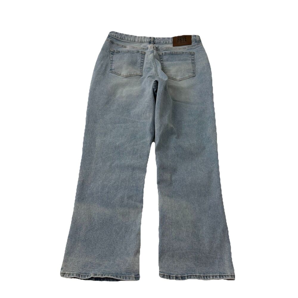 Frye Jeans Womens 30 Blue Denim High Rise Crop Straight Ankle Stretch - Picture 7 of 10